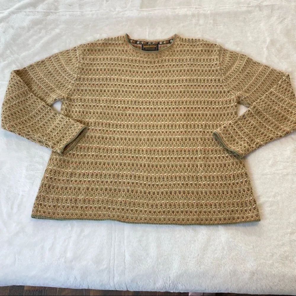 Woolrich Crew Neck Long Sleeve Sweater Size Large